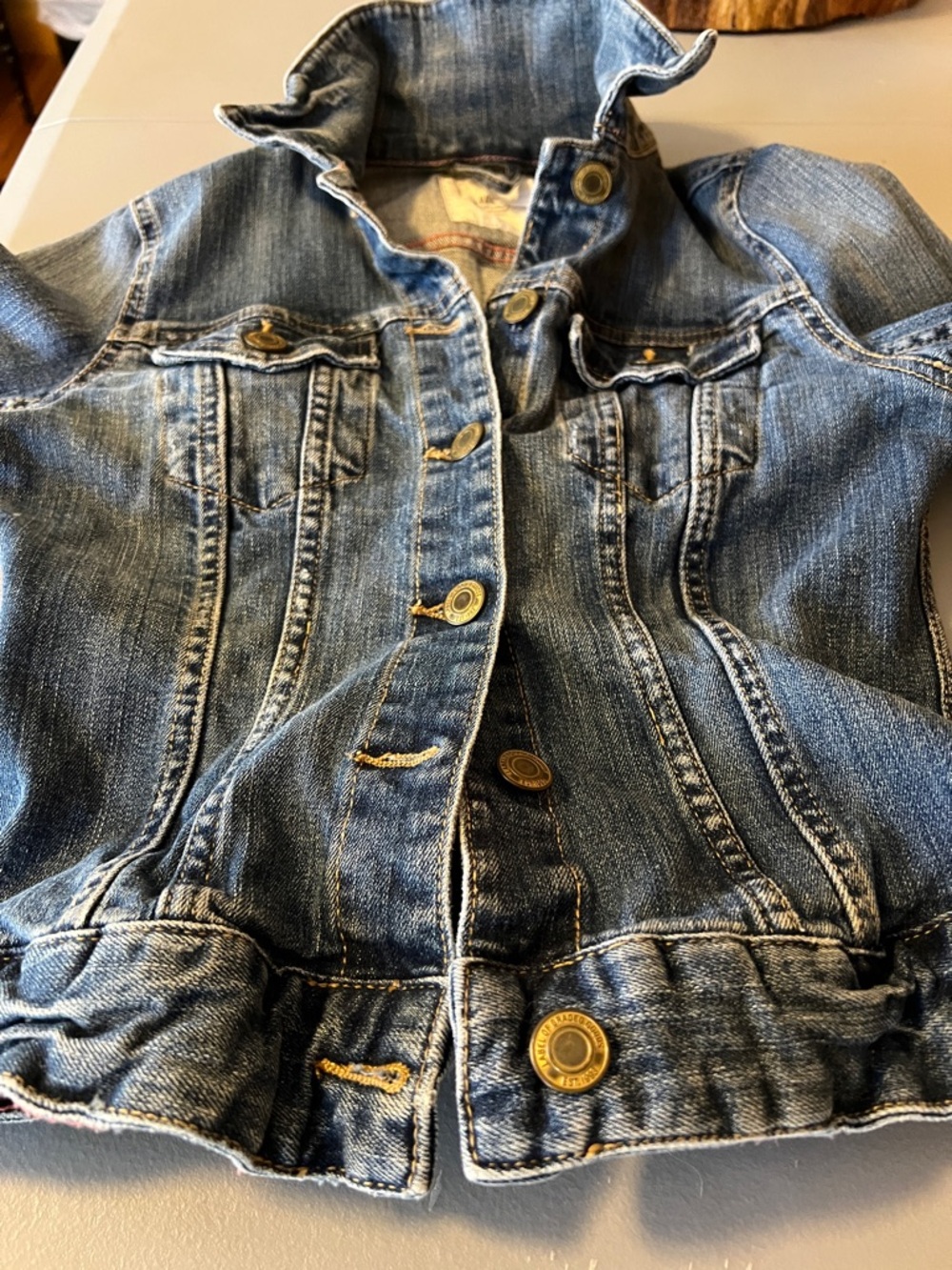 L.O.G.G. Label of Graded Goods by H&M Distressed Jean Jacket, size 2 - Picture 15 of 16